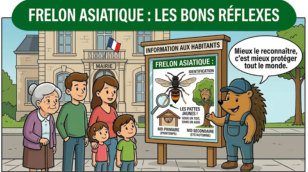 Reconnaître le frelon asiatique
