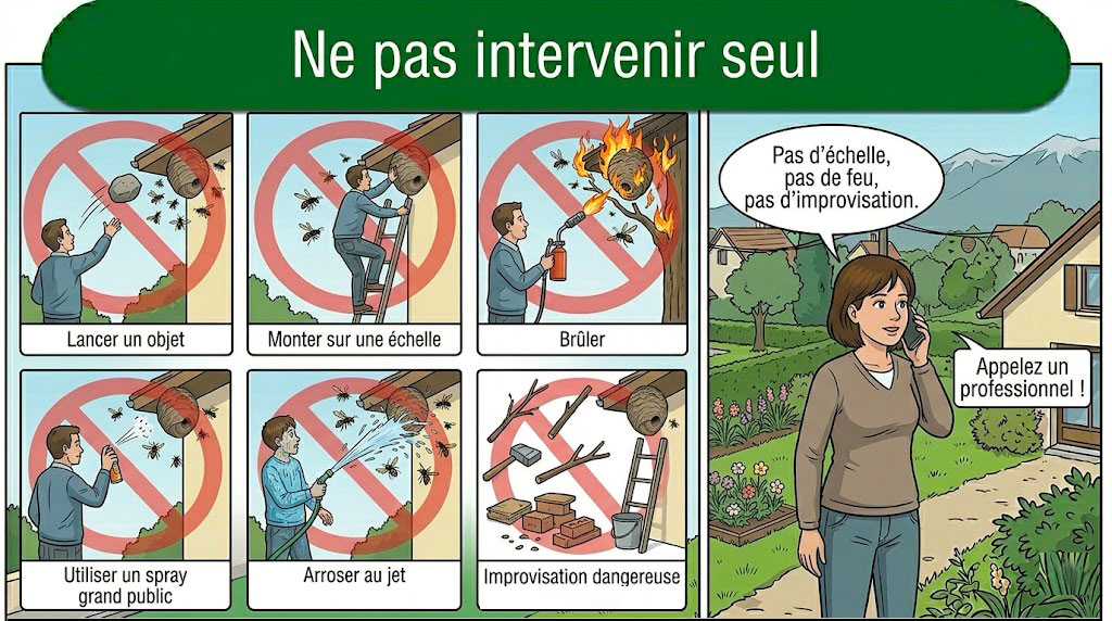 Ne jamais détruire un nid de frelon asiatique soi-même