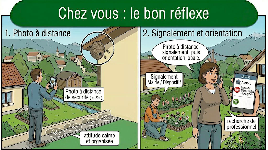 Gestes à éviter face à un nid de frelon asiatique