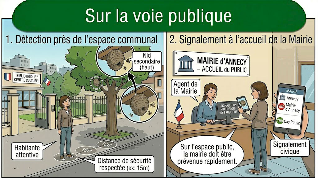 Qui prévenir en cas de nid de frelon asiatique à domicile