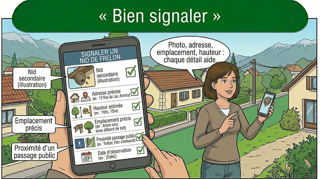 Qui alerter si un nid de frelon asiatique se trouve sur la voie publique