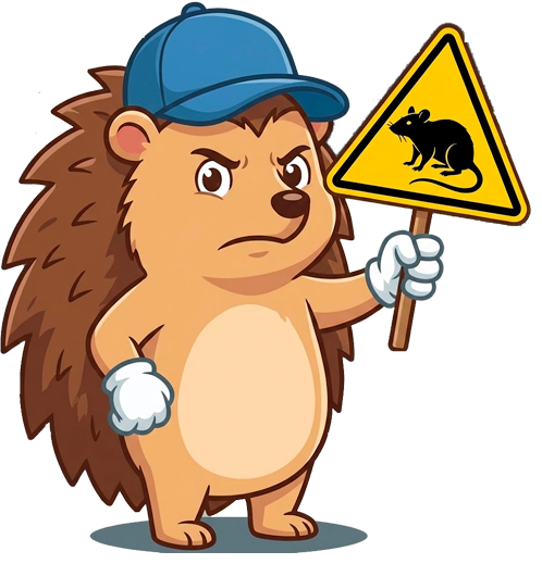 Mascotte : Hérisson alerte danger