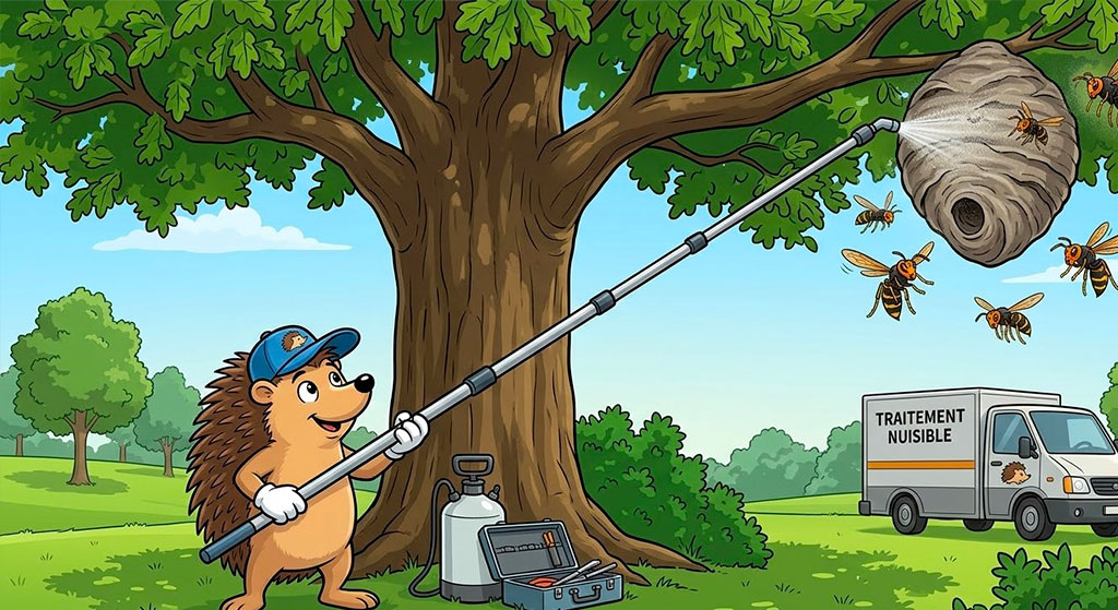 Nid de frelon asiatique