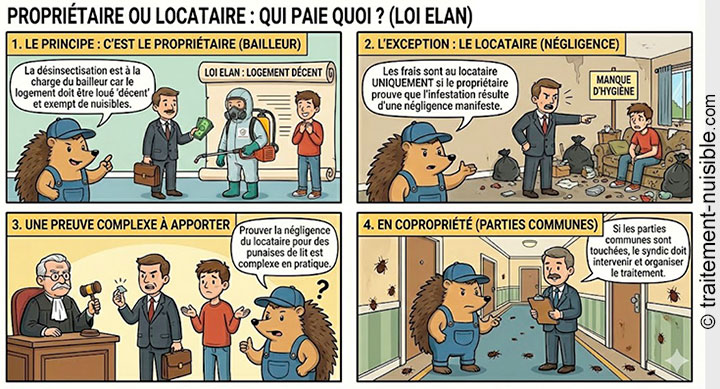 Qui paie le traitement ? Accord entre propriétaire et locataire